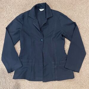 No Brand Junior Lightweight Navyblue Single Button Blazer